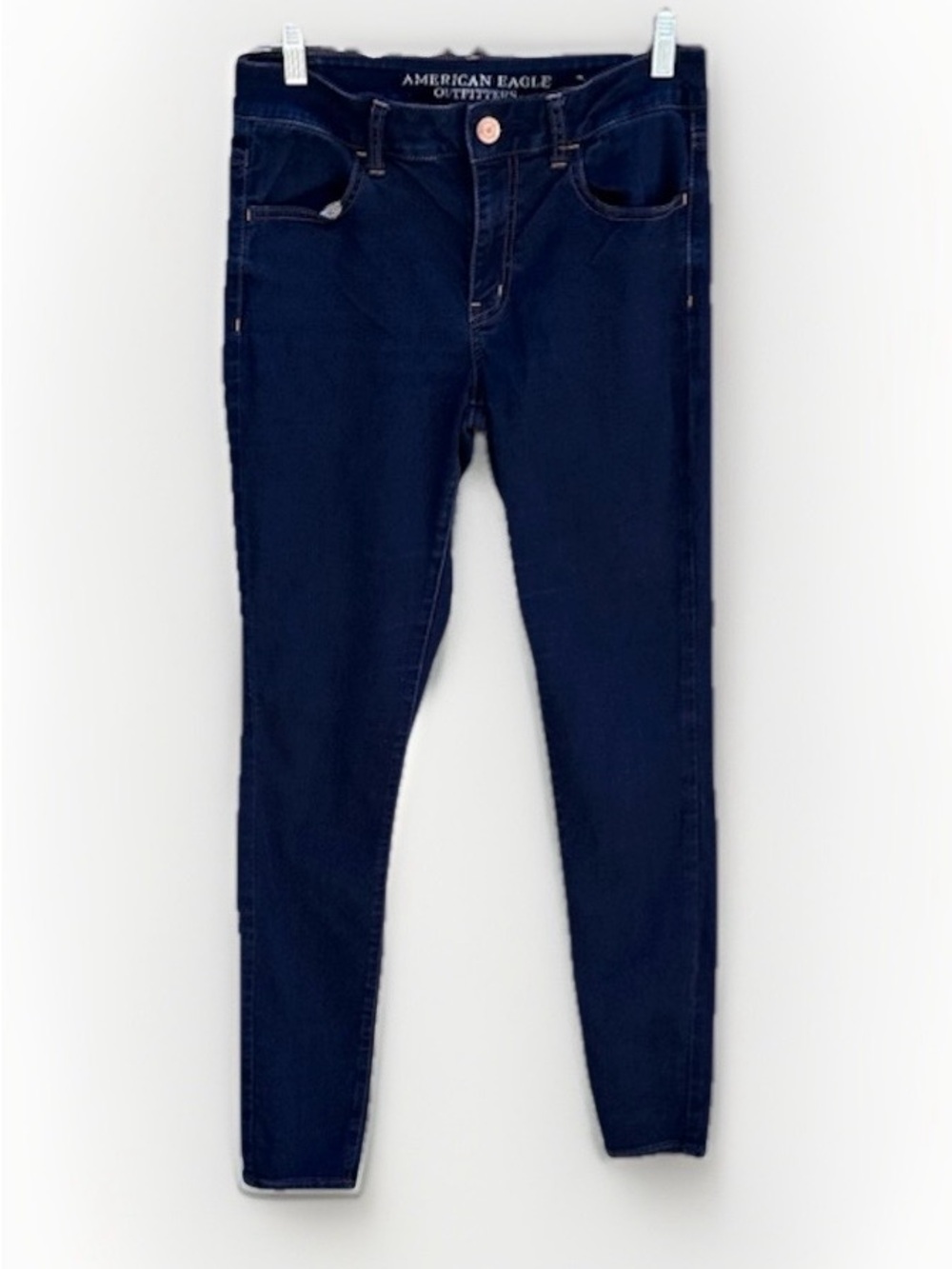 American Eagle Outfitters Navy High-Rise Skinny Jeans - Women